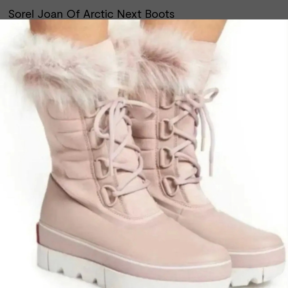 ❄️New Sorel Joan of Arctic Next Snow Boot Blush Pink Size 6.5